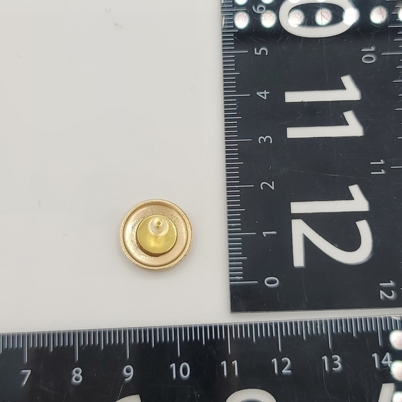 Designer Inspired CC Upcrafted Button Earrings #876 - Picture 2 of 6